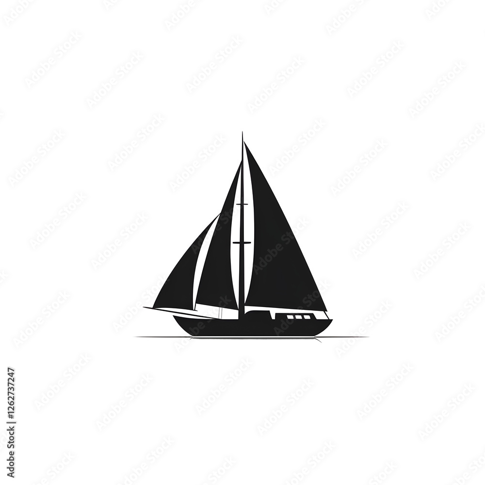 Fototapeta premium sailboat silhouette