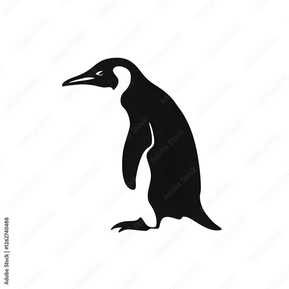 Obraz premium a penguin silhouette