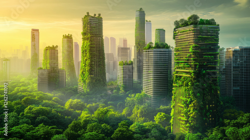 Smart Green City with Sustainable Business Hubs
