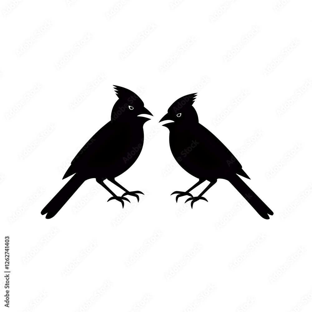 Obraz premium cardinals silhouette
