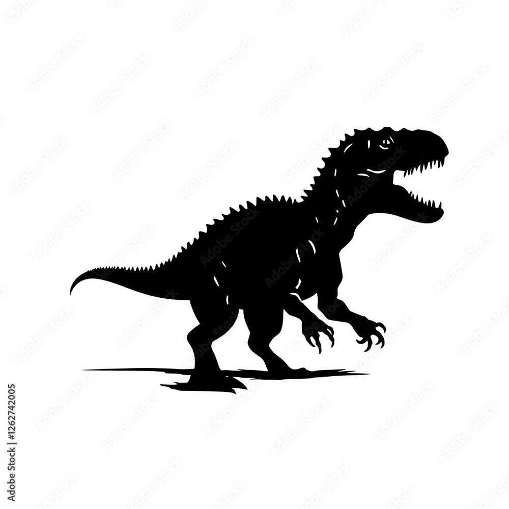 Obraz premium a dinosaur silhouette