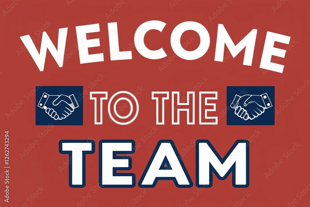 Fototapeta premium Bold Welcome: Handshake Icon