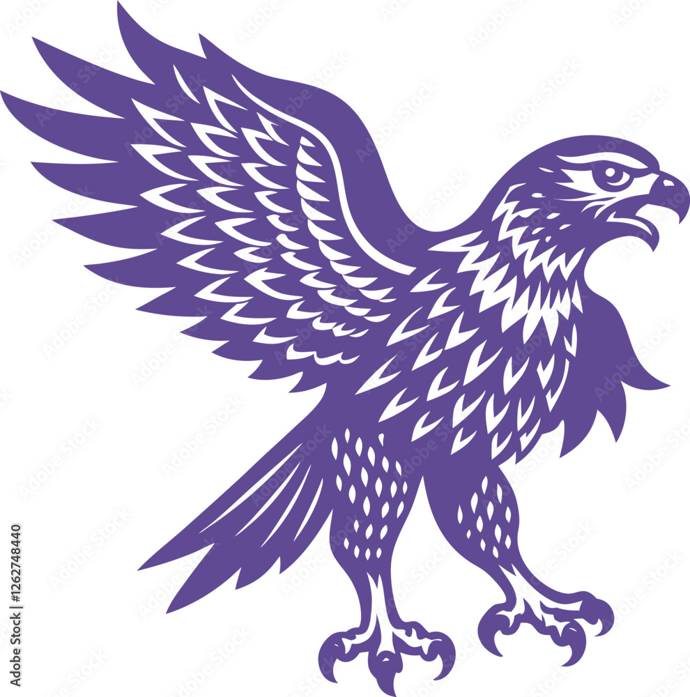 Fototapeta premium eagle with wings