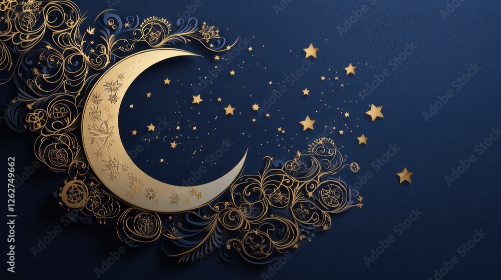 A beautifully decorated iftar table in traditional Middle Eastern style with a variety of dishes,place for text, ramadan A beautifully decorated iftar table in traditional Middle Eastern style with a variety of dishes,place for text, ramadan