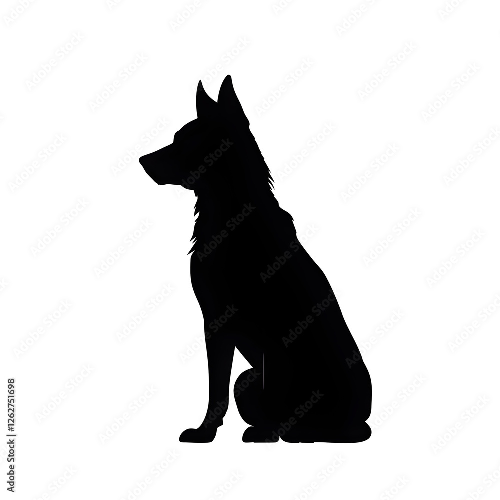 canine silhouette canine silhouette