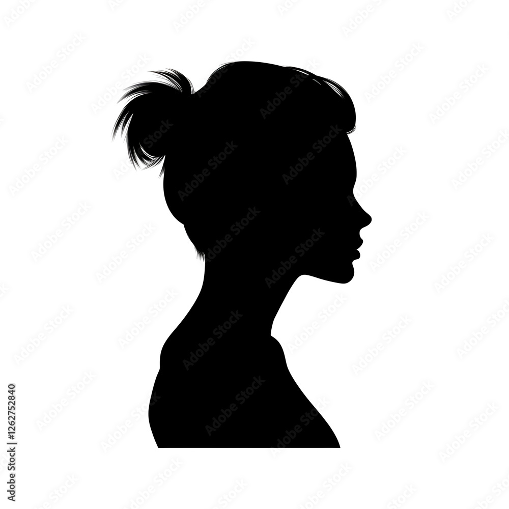 female profile silhouette female profile silhouette