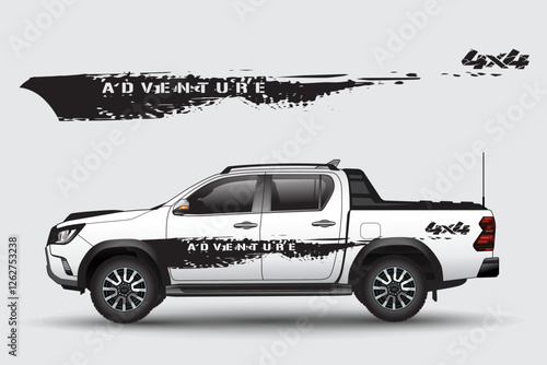 Wrap design for car vectors. car stickers stripes. mud splash abstract template20250213
