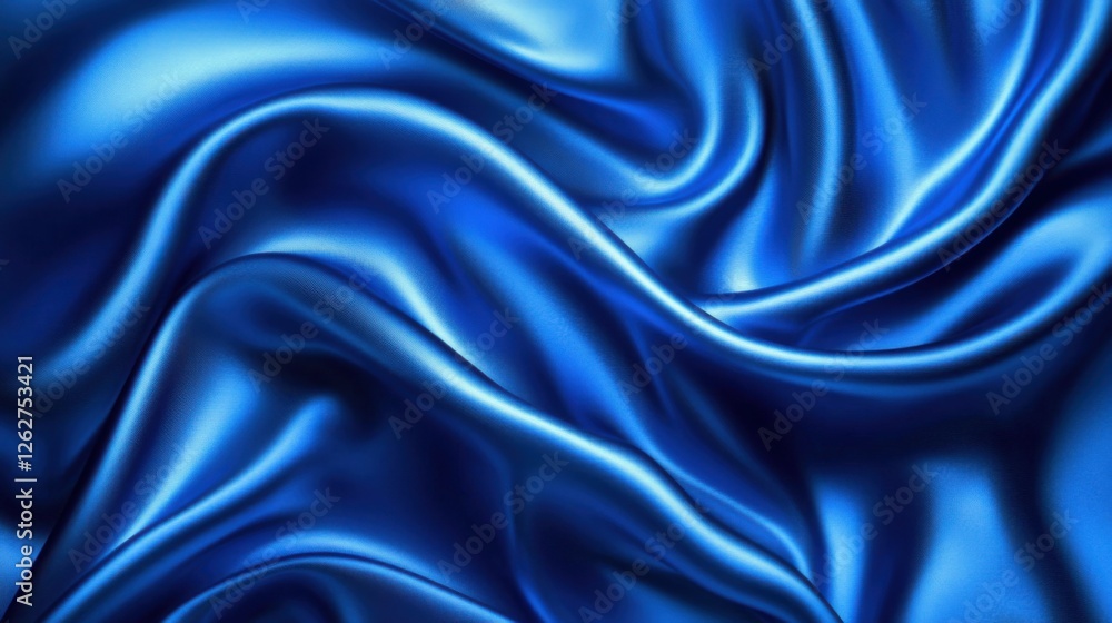 Obraz premium Opulent Textures in Abstract: Wavy Folds of Grunge Silk, Satin, Velvet - A Liquid - Inspired Luxury