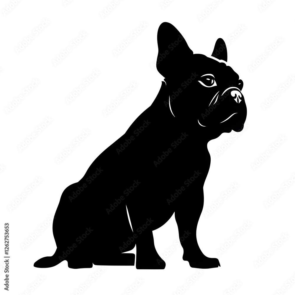 Fototapeta premium french bulldog silhouette