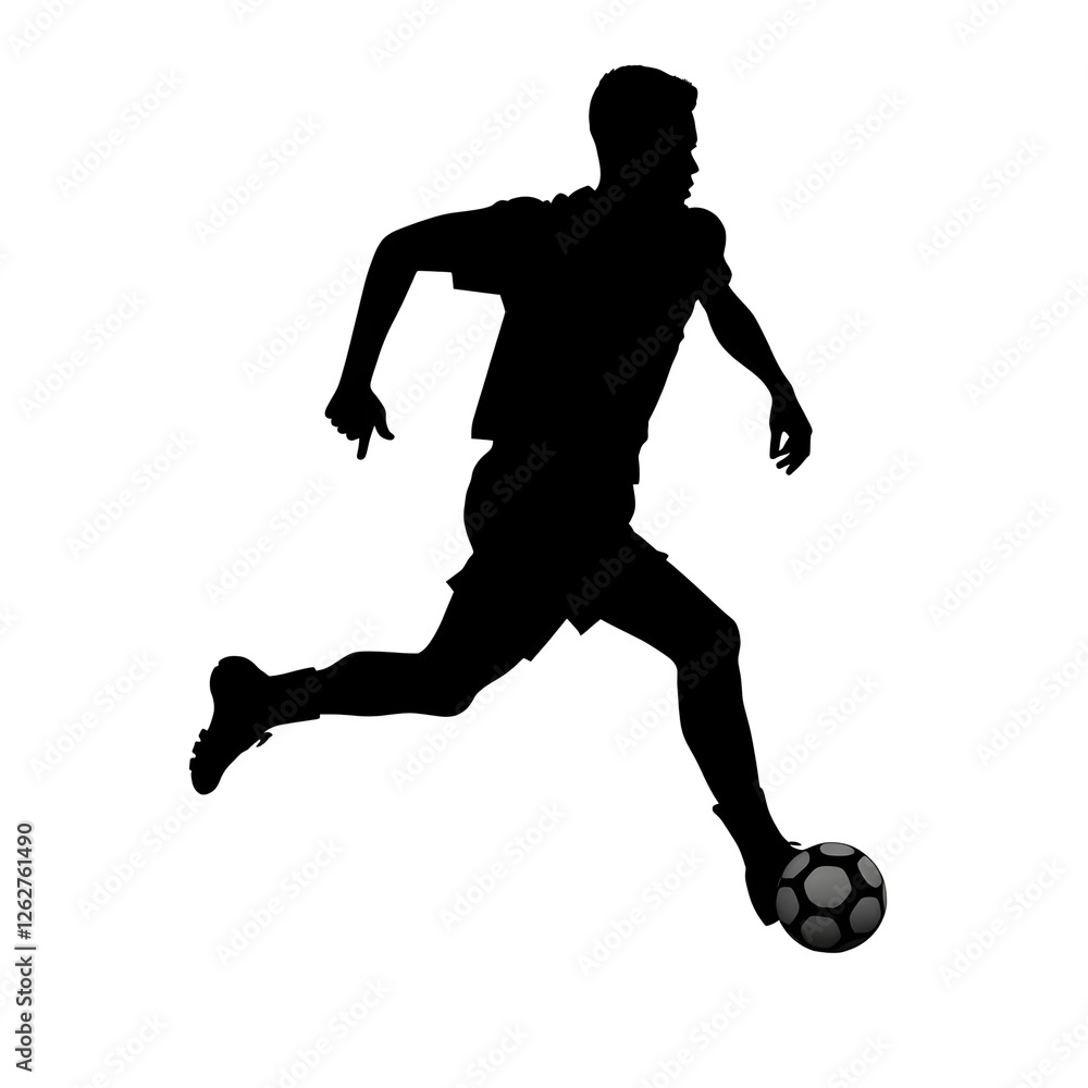 soccer player silhouette soccer player silhouette