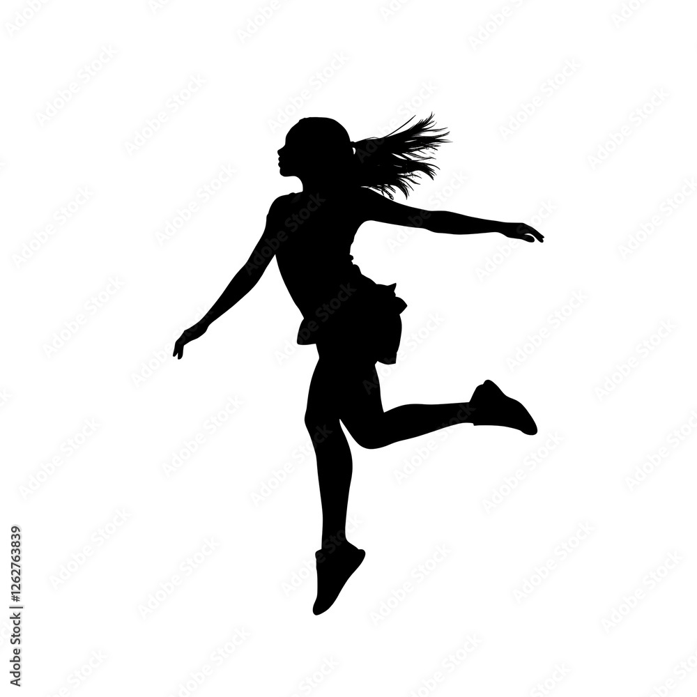 dancer leaping silhouette dancer leaping silhouette