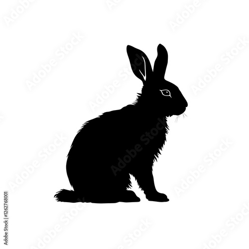 a bunny rabbit silhouette