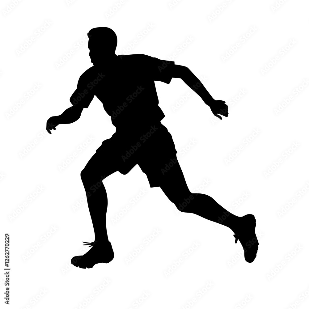 soccer player silhouette soccer player silhouette