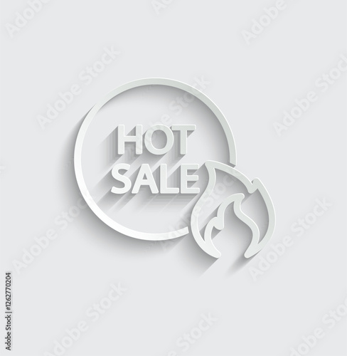 hot sale icon vector discount  price offer sign