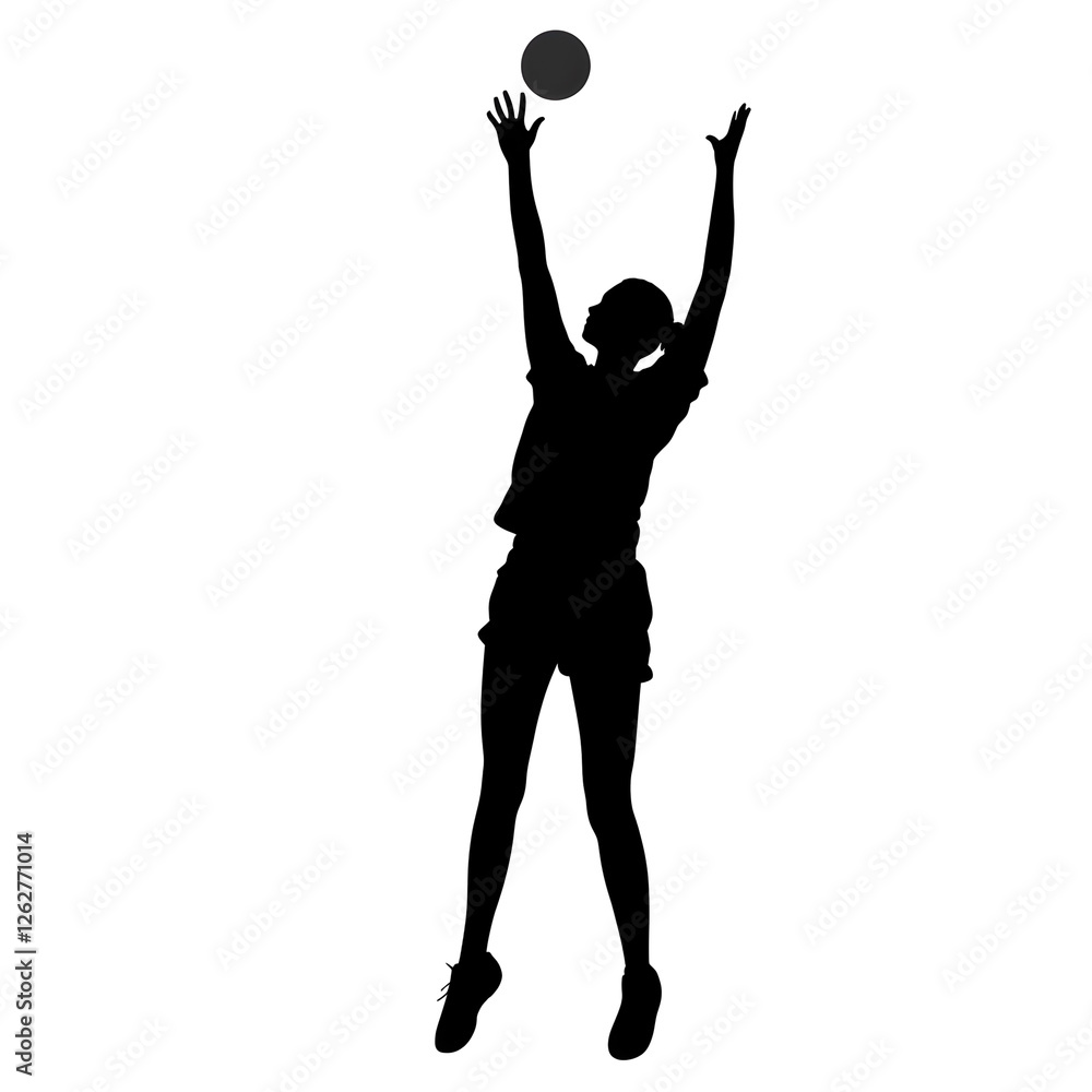 volleyball player silhouette volleyball player silhouette