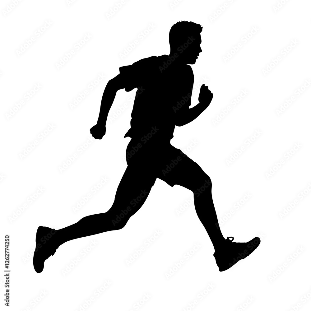 run silhouette run silhouette