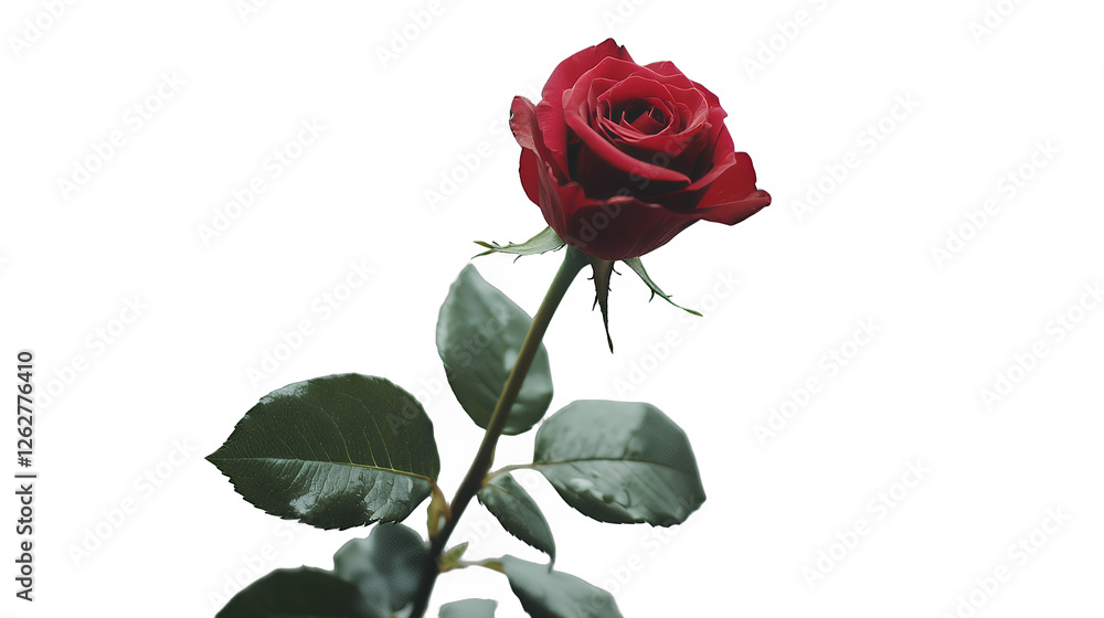 Naklejka premium a single flower on a transparent background, PNG image, PNG file, Generative art.