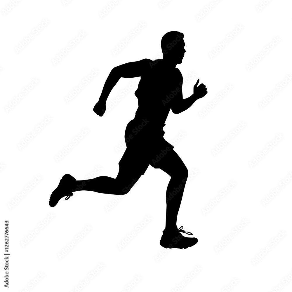 running silhouette running silhouette