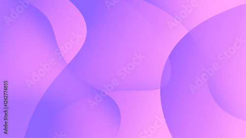Abstract Purple Gradient Background With Fluid Shapes and Smooth Color Transition