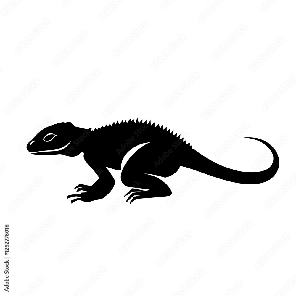 Fototapeta premium lizard silhouette