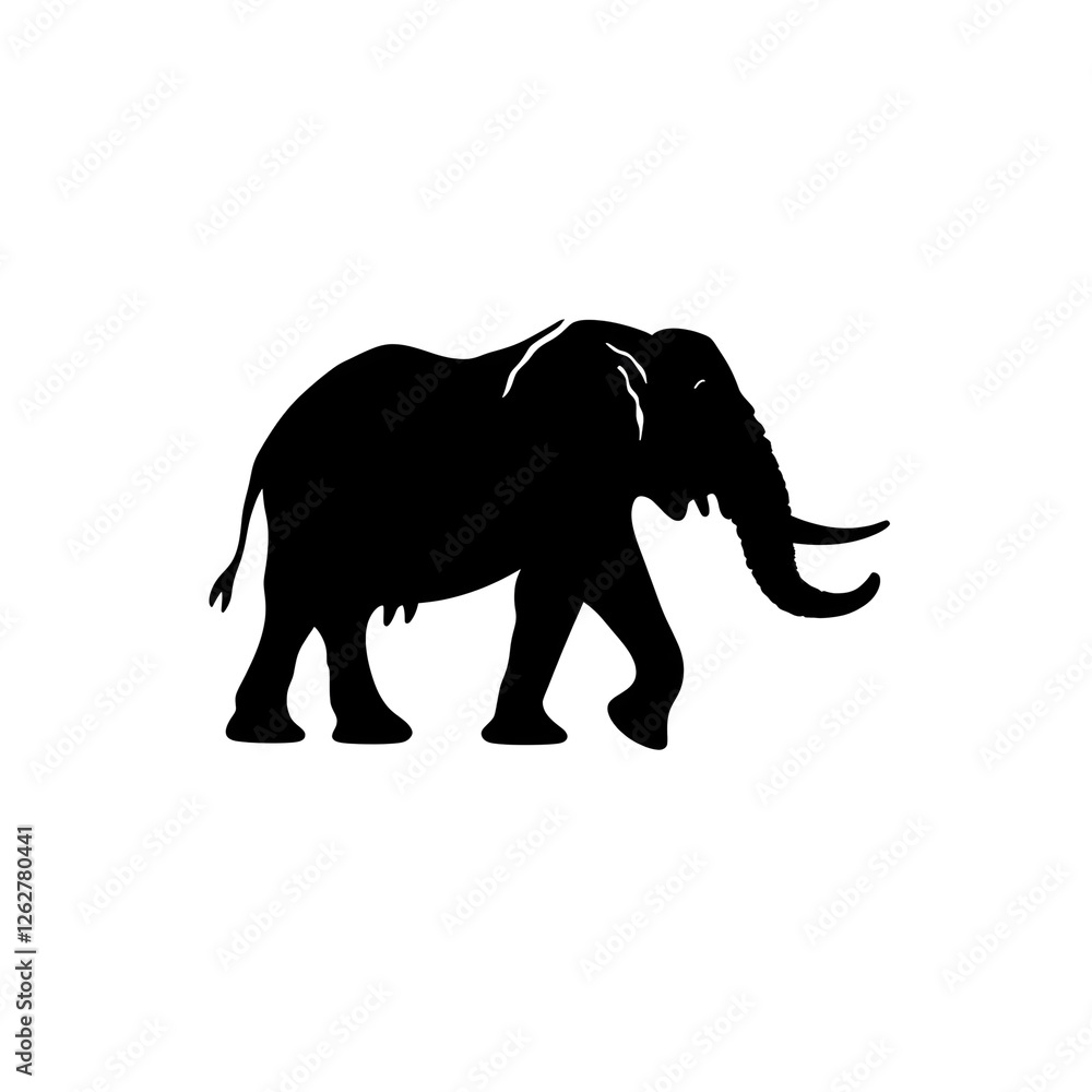 Obraz premium elephant art silhouette