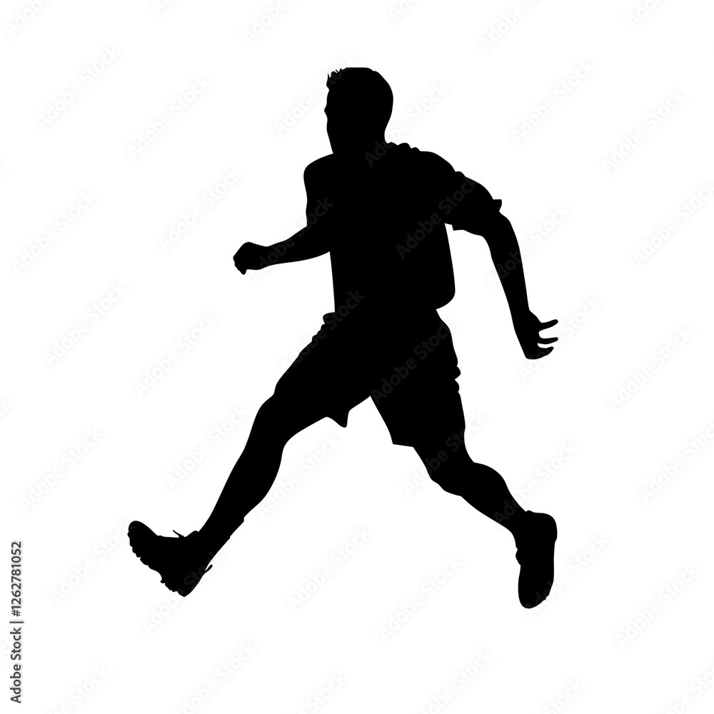 Naklejka premium football silhouette