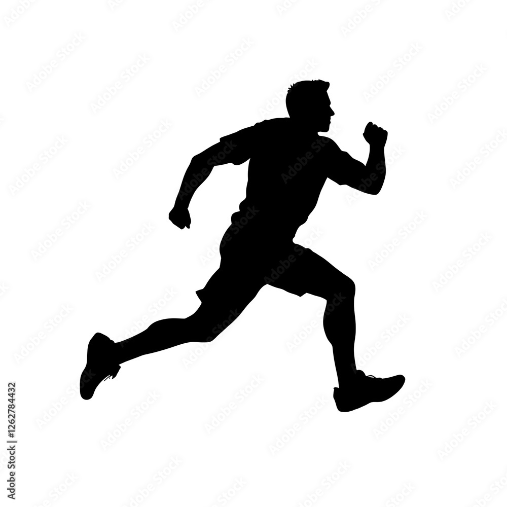 running man silhouette running man silhouette