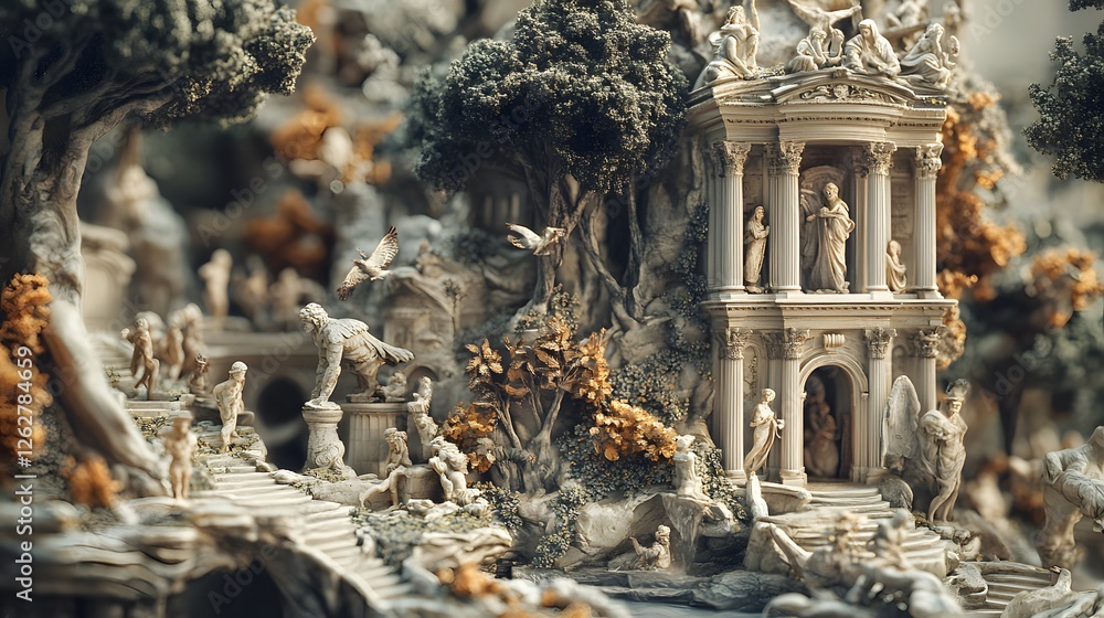 Fototapeta premium Harmony of Nature and Humanity