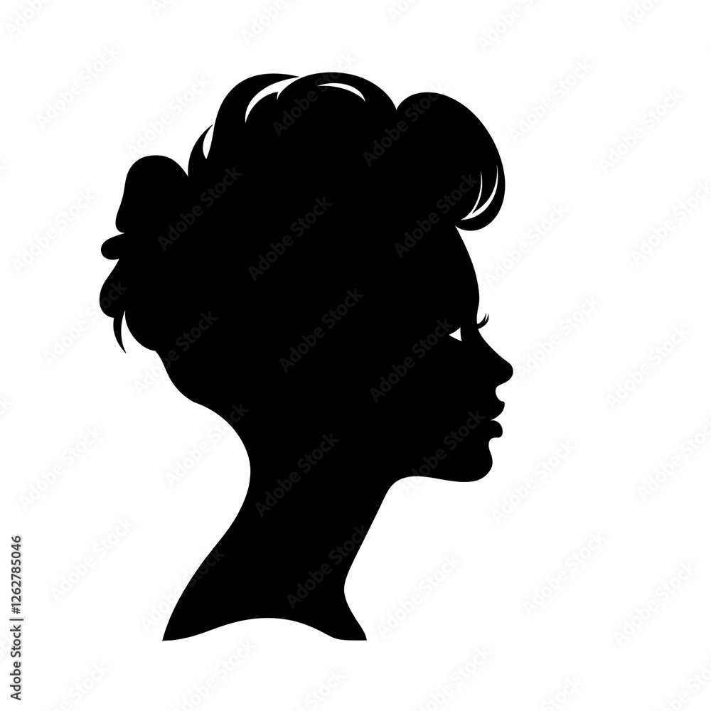 ladies face silhouette ladies face silhouette