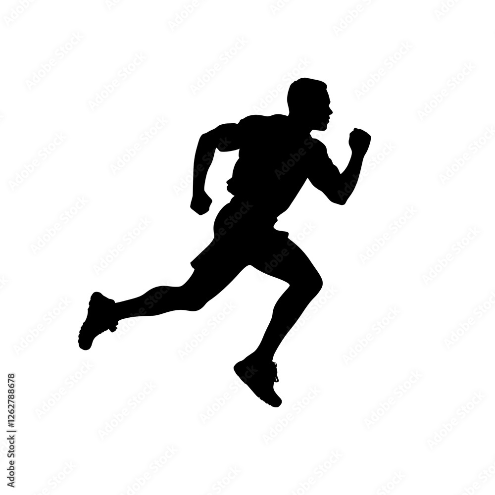 running silhouette running silhouette