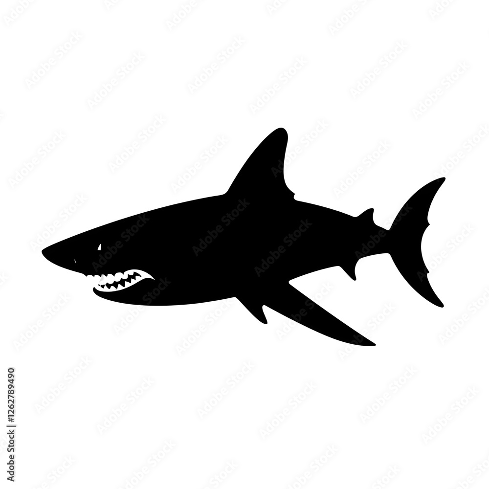 Obraz premium shark silhouette