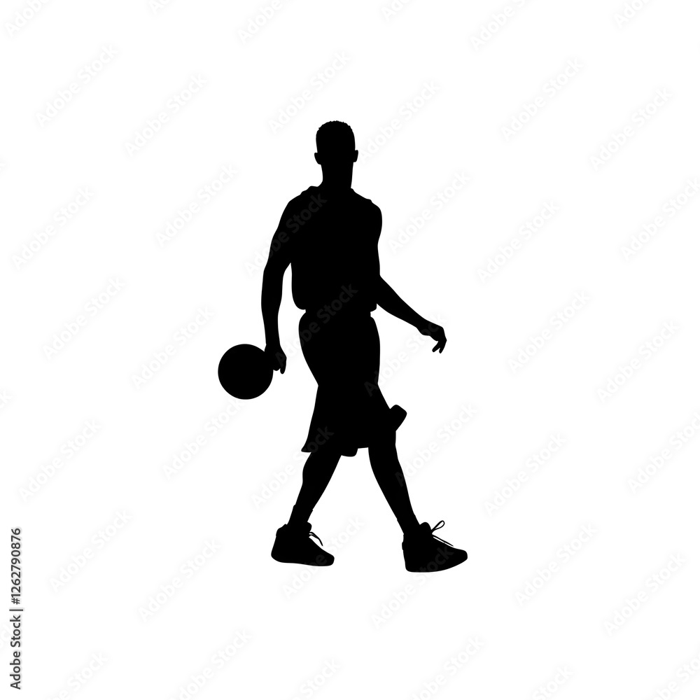 Obraz premium basketball player silhouette