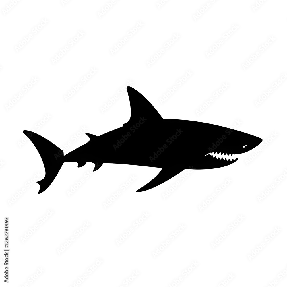 Fototapeta premium shark silhouette