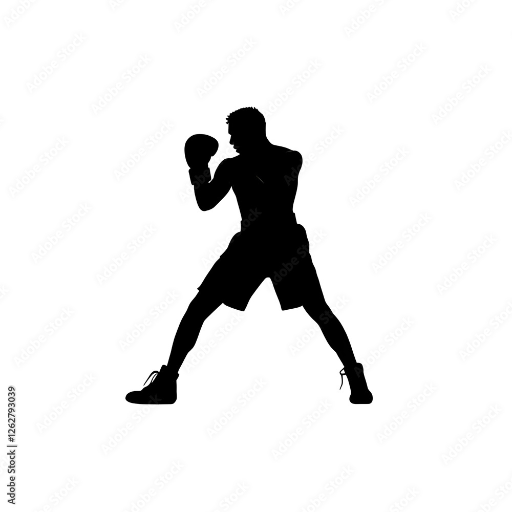 Obraz premium boxing silhouette