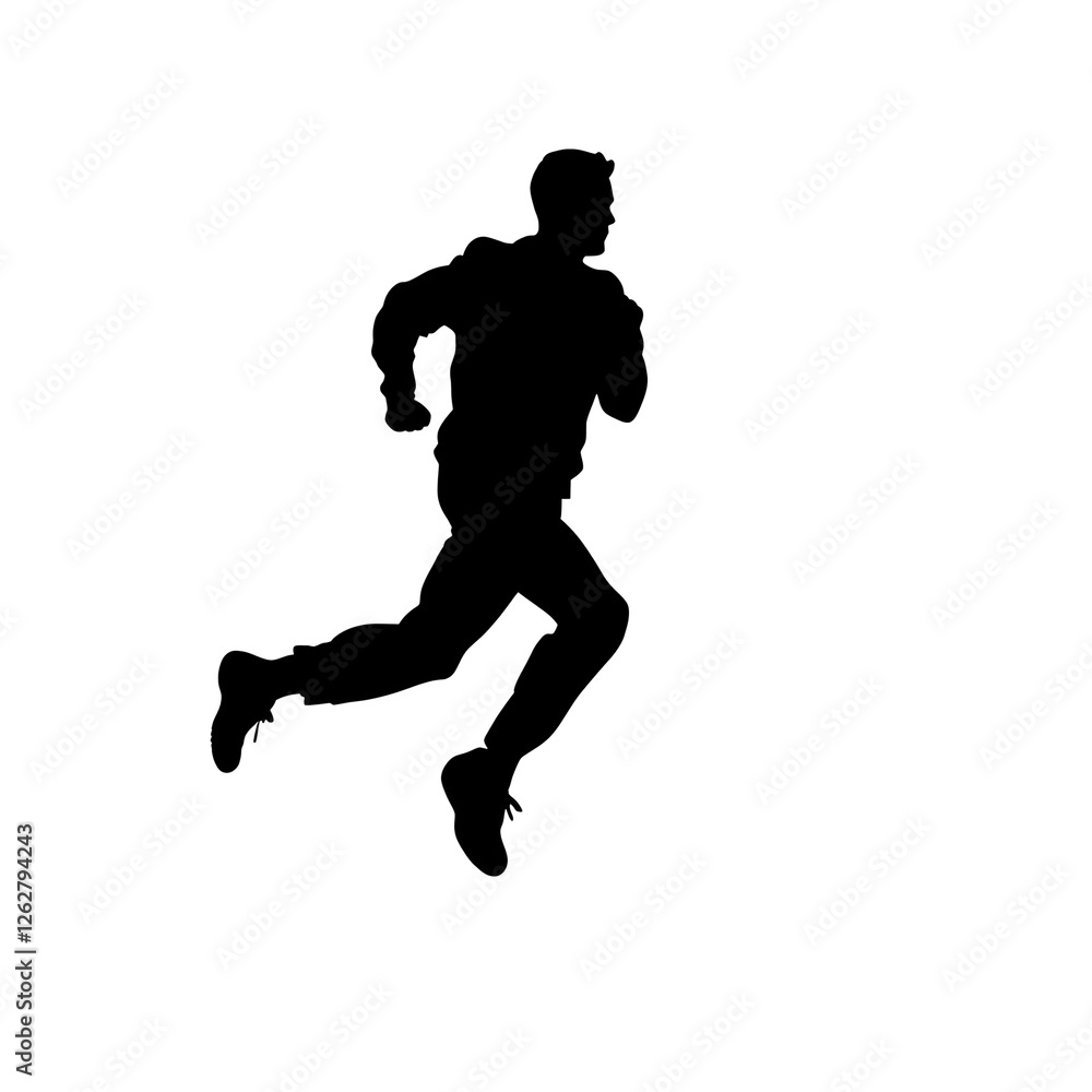 Obraz premium running silhouette
