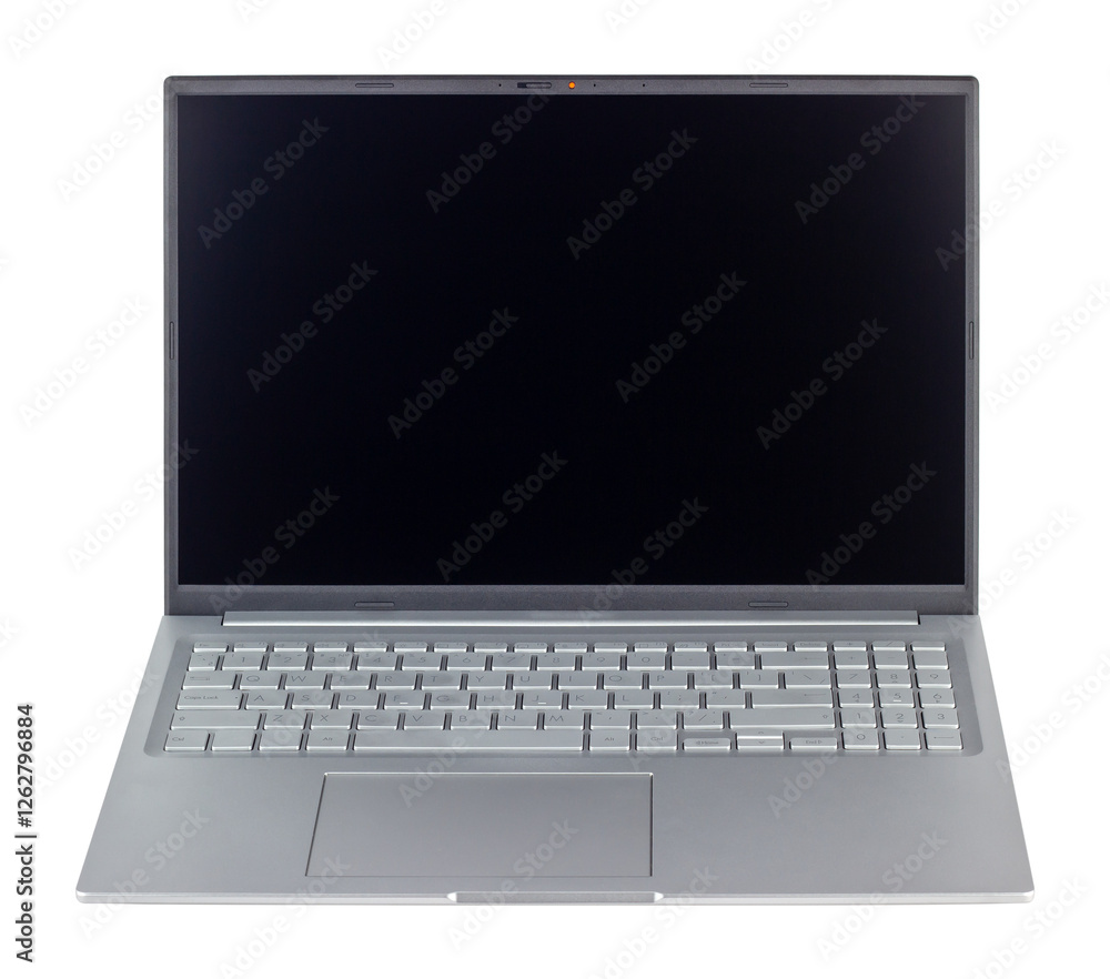 laptop, notebook with blank screen, isolated from background laptop, notebook with blank screen, isolated from background