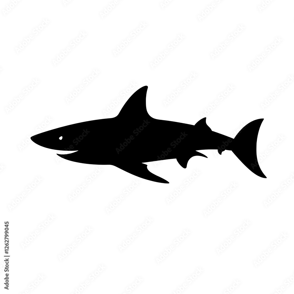 Obraz premium shark silhouette