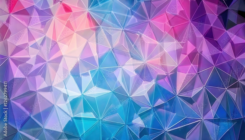 abstract geometric crystal pattern with vibrant pink and blue gradient, faceted glass texture for digital background abstract geometric crystal pattern with vibrant pink and blue gradient, faceted glass texture for digital background
