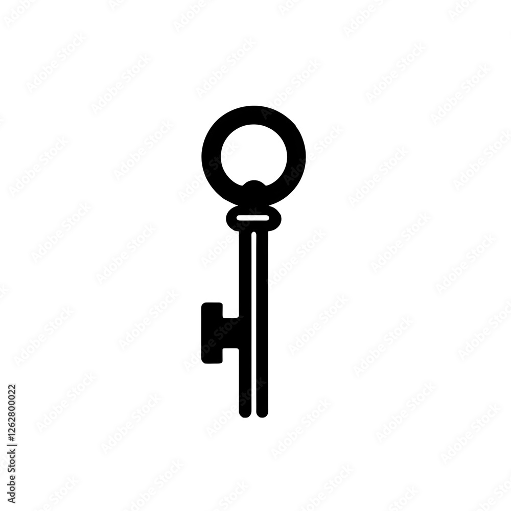 key silhouette key silhouette