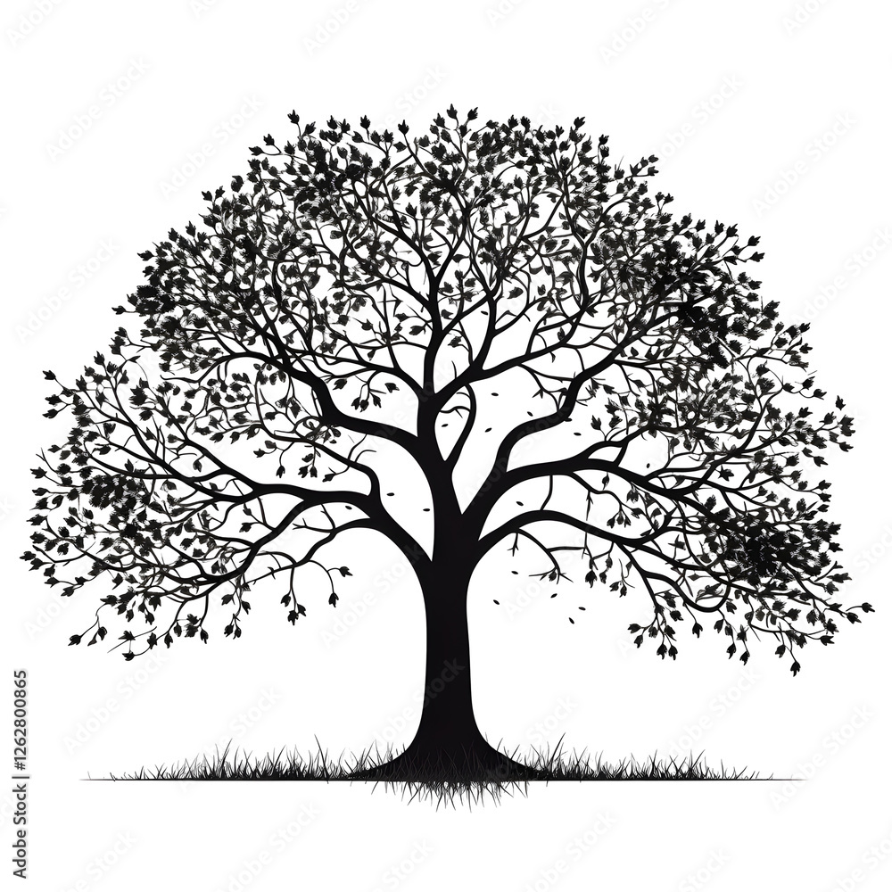 Fototapeta premium clip art tree silhouette
