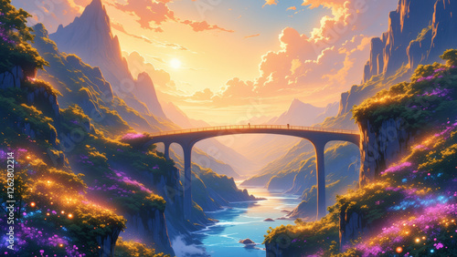 Wallpaper Mural anime wallpaper surreal illustration background.. Torontodigital.ca