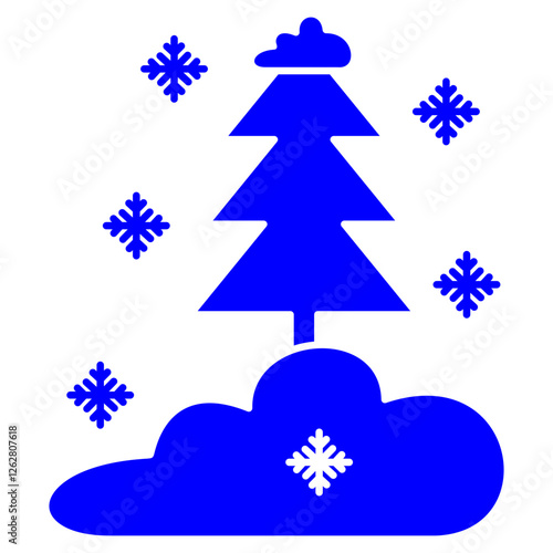 snow-covered trees