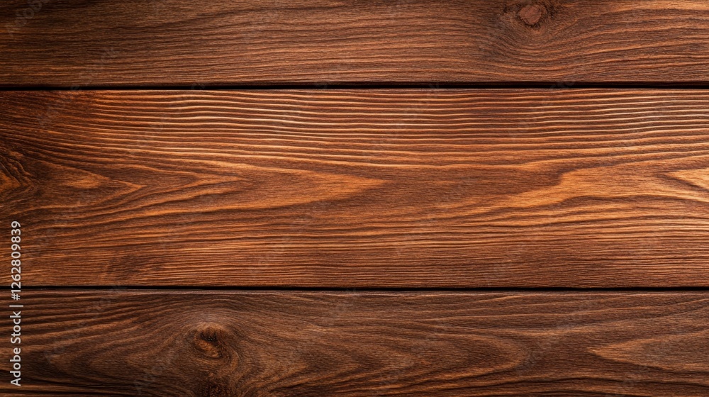 Obraz premium Close-up view of rich, textured wooden surface showcasing natural grain patterns and warm tones
