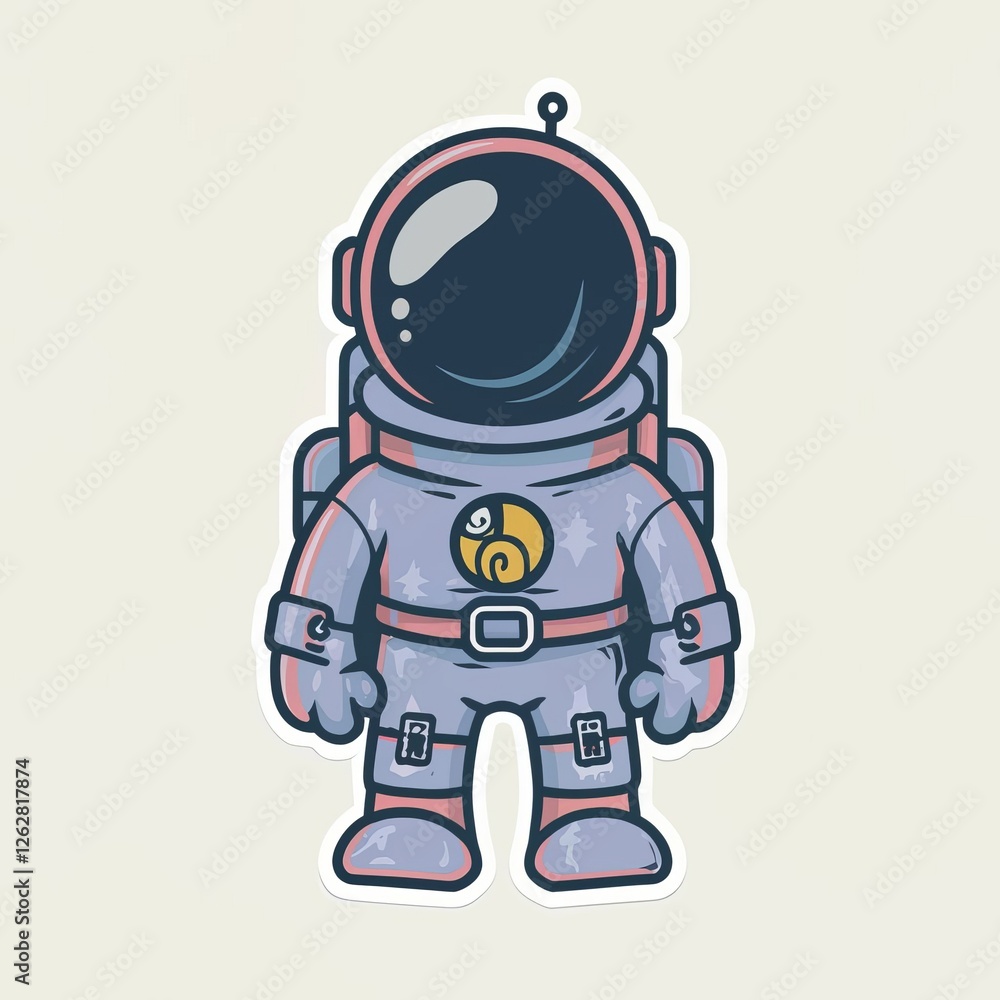 astronaut noir with spaceship, 2d Sticker, colorful, t-shirt clean design, illustration ai generated astronaut noir with spaceship, 2d Sticker, colorful, t-shirt clean design, illustration ai generated