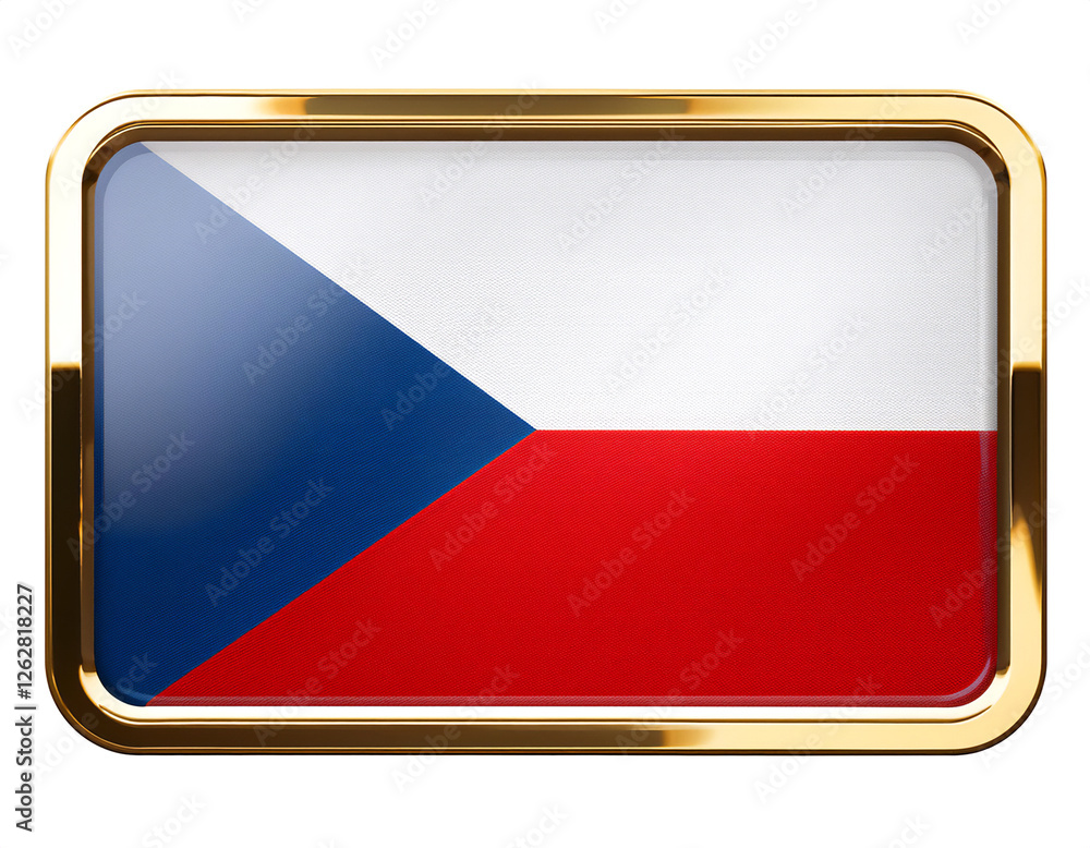 チェコの国旗のブローチ。白背景。(Czechia flag brooch on white background.)
チェコの国旗のブローチ。白背景。(Czechia flag brooch on white background.)