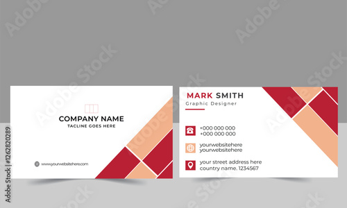 Modern simple unique business card