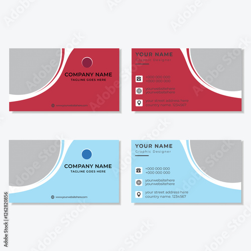Modern simple unique business card