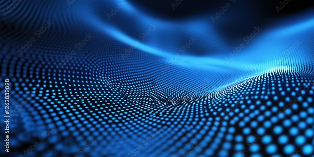 Abstract background with vivid blue gradient and scattered light blue dots Abstract background with vivid blue gradient and scattered light blue dots