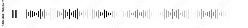 seamless sound waveform pattern for music player, podcasts, video editor, voise message in social media chats, voice assistant, dictaphone. vector illustration seamless sound waveform pattern for music player, podcasts, video editor, voise message in social media chats, voice assistant, dictaphone. vector illustration