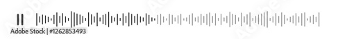 seamless sound waveform pattern for music player, podcasts, video editor, voise message in social media chats, voice assistant, dictaphone. vector illustration